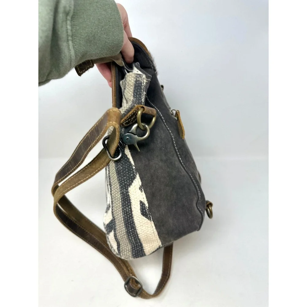 Myra Back‎ Upcycled Mixed Material Backpack